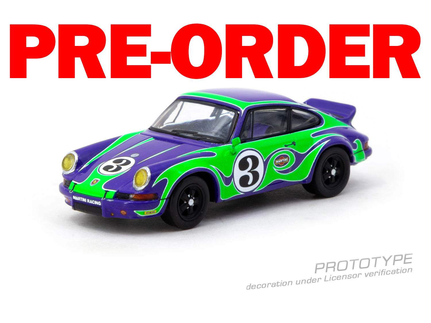 (Pre-order) Tarmac Works 1:64 Porsche 911 2.8 RSR  Psychodelic Diecast Model Car