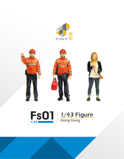 Load image into Gallery viewer, TINY City HK Scale 1/43 Figure Set 01 Firemen &amp; Lemon Tea Girl Model Figure
