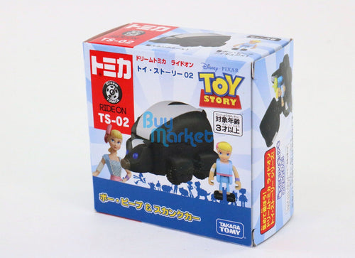 Load image into Gallery viewer, Takara Tomy Tomica Disney Dream Ride On Toy Story 4 TS-02 Bo Peep &amp; Skunk Car
