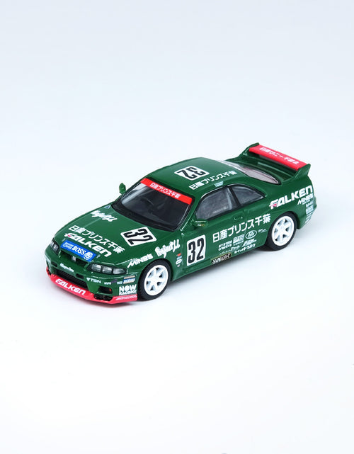 Load image into Gallery viewer, INNO64 1/64 NISSAN SKYLINE GT-R R33 #32 PRINCE CHIBA FALKEN N1 1996
