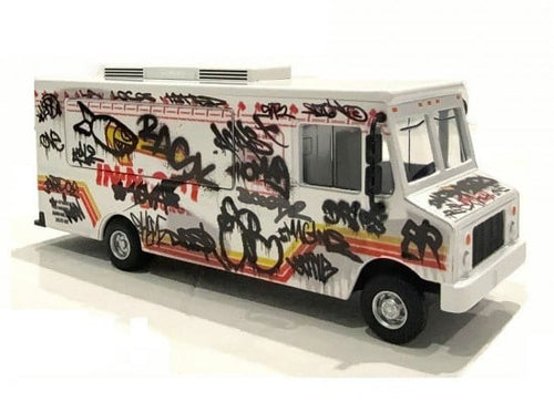 Load image into Gallery viewer, American Diorama 1:64 Food Truck series – Graffiti Style Model Car
