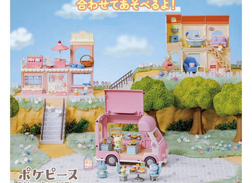 Load image into Gallery viewer, Takara Tomy Pokémon PokePiece Let's all help out! Mogumogu Kitchen Car
