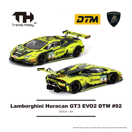 (Pre-order) Trends Hobby Diecast 1/64 Lamborghini Huracan GT3 EVO2 DTM #92