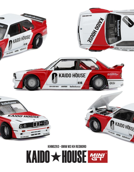 (Pre-order) Mini GT x Kaido House #293 BMW M3 KH REDBORO 1989 Diecast Model Car