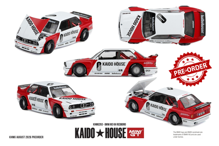 (Pre-order) Mini GT x Kaido House #293 BMW M3 KH REDBORO 1989 Diecast Model Car