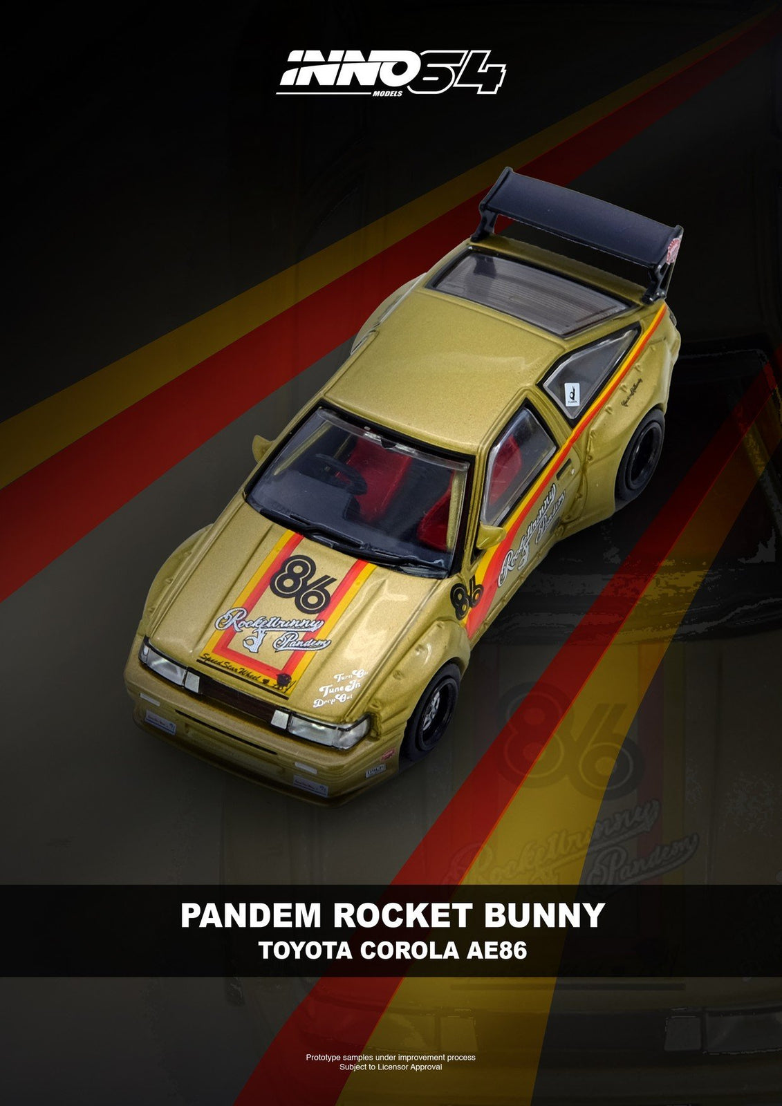 (Pre-order) INNO64 1/64 PANDEM ROCKET BUNNY AE86 Levin Diecast Model Car
