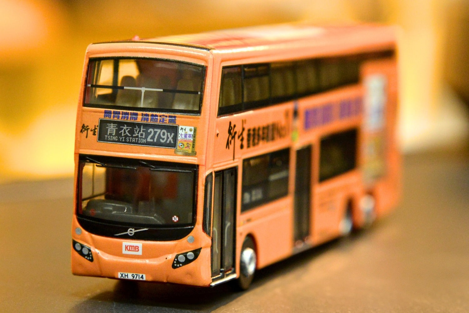 Tiny City Die-cast Model Car - KMB VOLVO B8L MCV 12.8m x Hin Sang (279X)