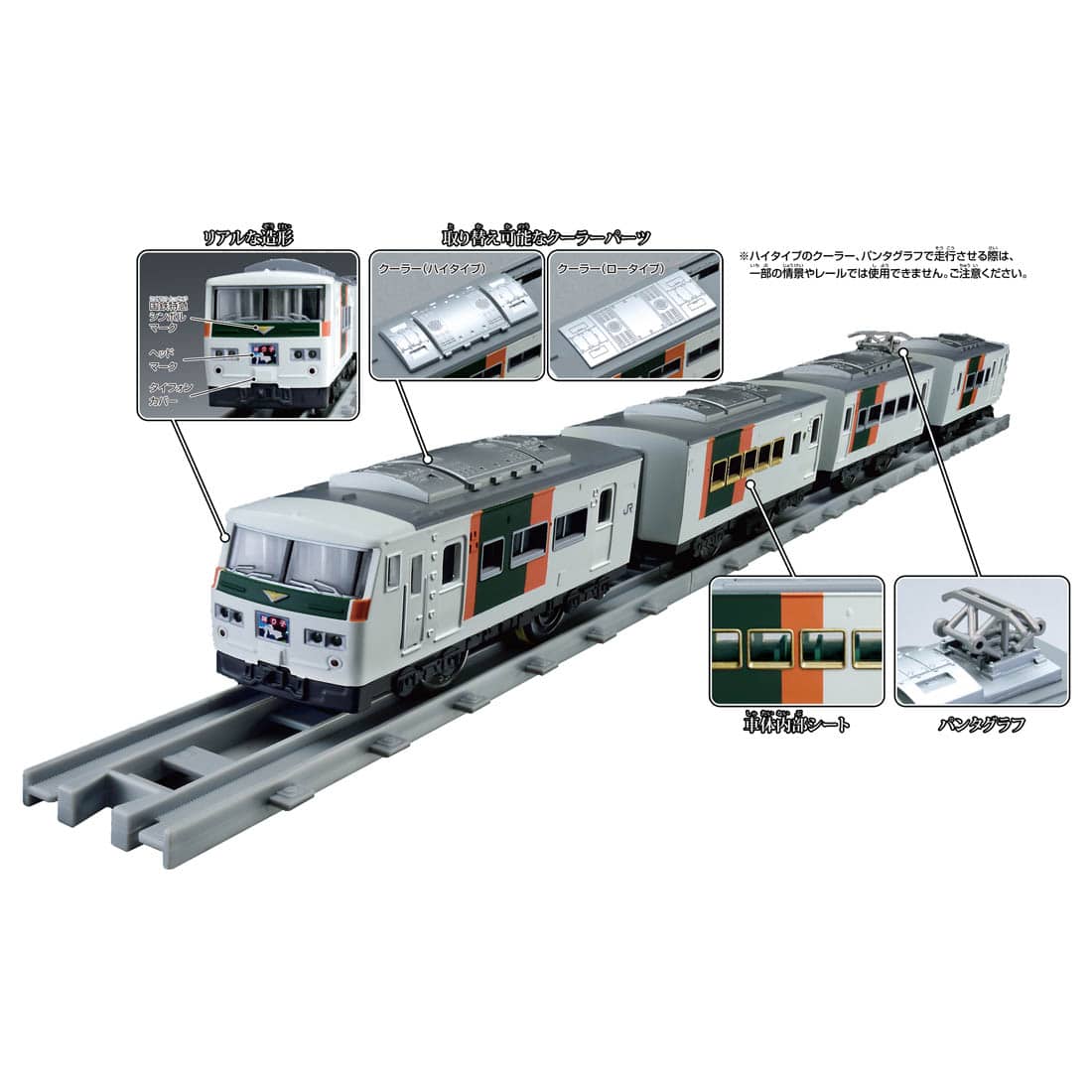 Takara Tomy Plarail Train Real Class J.R. Limited Express Series 185 (Odoriko)