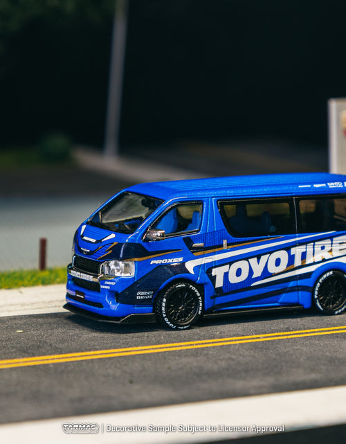Load image into Gallery viewer, Tarmac Works 1/64 Toyota Hiace Widebody Toyo Tires Model Truck

