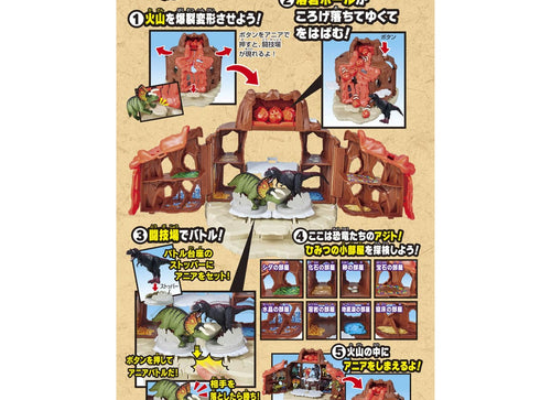 Load image into Gallery viewer, Takara Tomy Adventure Ania Kingdom Explosive Transformation! Battle Volcano

