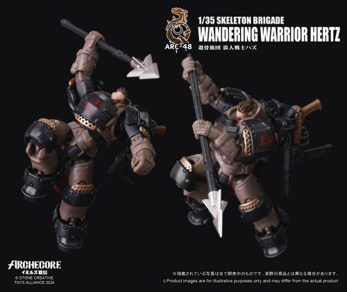 Load image into Gallery viewer, ARCHECORE ARC-48 Skeleton Brigade Wandering Warrior Hertz Action Figure Set
