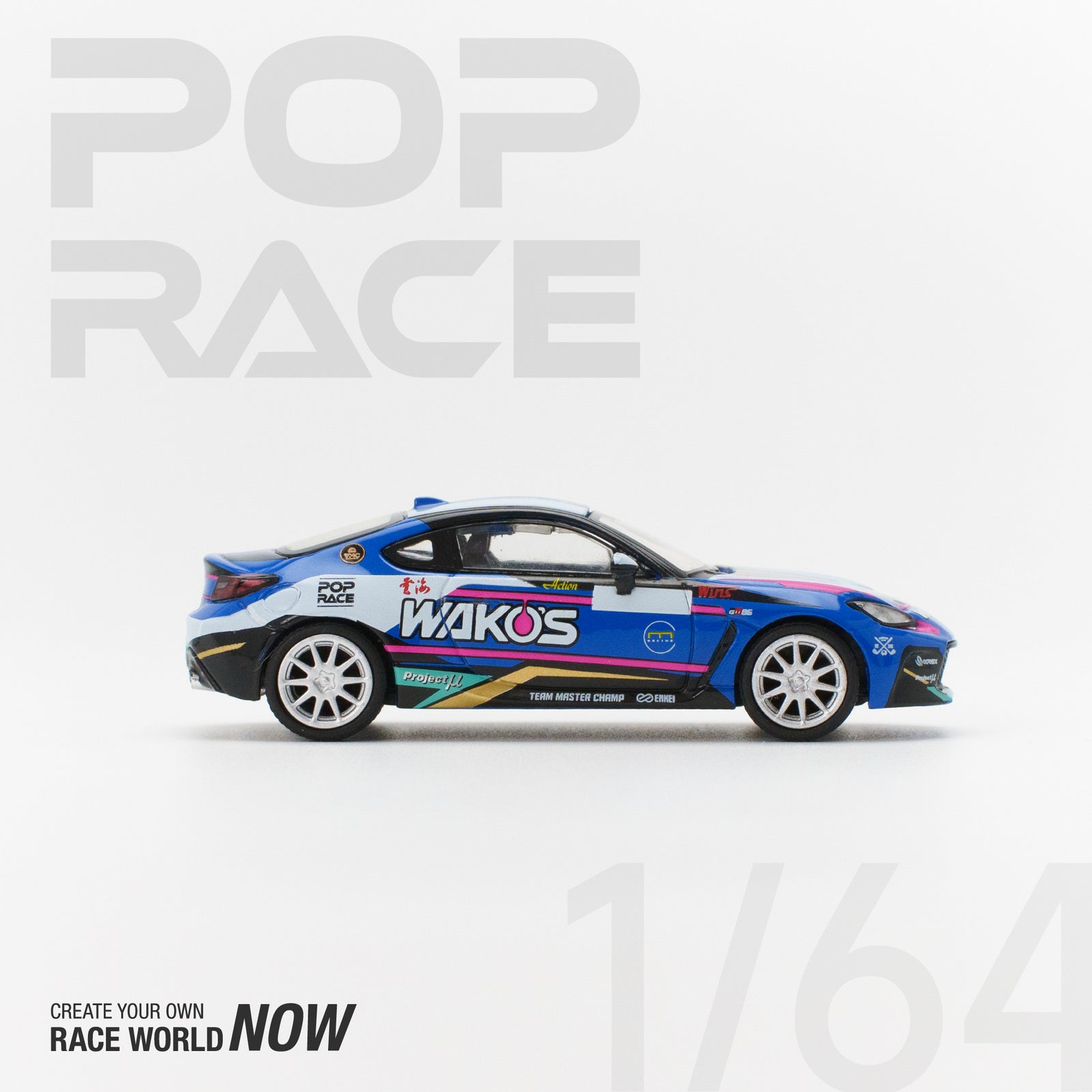 POPRACE 1/64 TMC WAKOS GR 86 MACAU GP 2023 Diecast Model Car