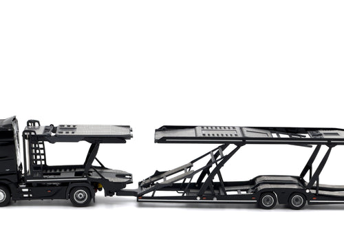 Load image into Gallery viewer, Tiny City - Mercedes-Benz Actros MP5 Transporter (Black) Model car

