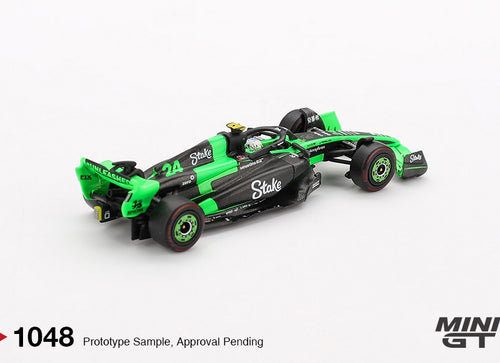 Load image into Gallery viewer, (Pre-order) Mini GT #1048 Kick Sauber C44 #24 Guanyu Zhou 2024 F1 Chinese GP
