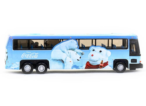 Load image into Gallery viewer, Tiny City Die-cast Model Car - 96A3 Single Deck Bus "COCA COLA Polar Bear"
