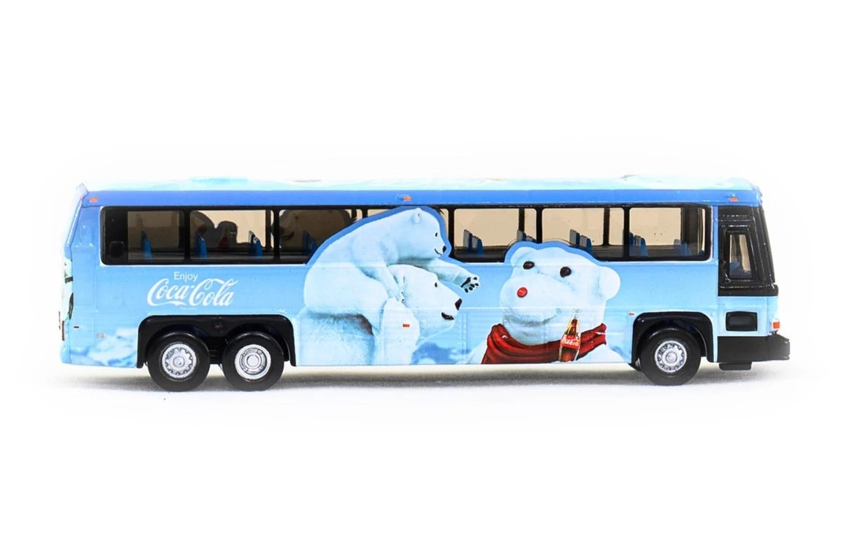 Tiny City Die-cast Model Car - 96A3 Single Deck Bus "COCA COLA Polar Bear"