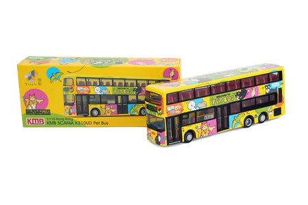 Tiny City Diecast Model 1/110 - KMB Scania K310UD Pet Bus (Yellow) (PBS1)