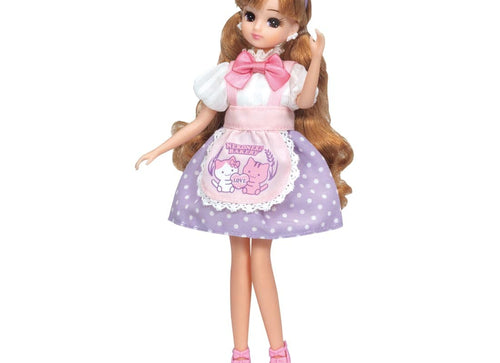 Load image into Gallery viewer, Takara Tomy Licca Chan Clothes LW-13 Nekoneko Bakery Dress Set (NO DOLL)
