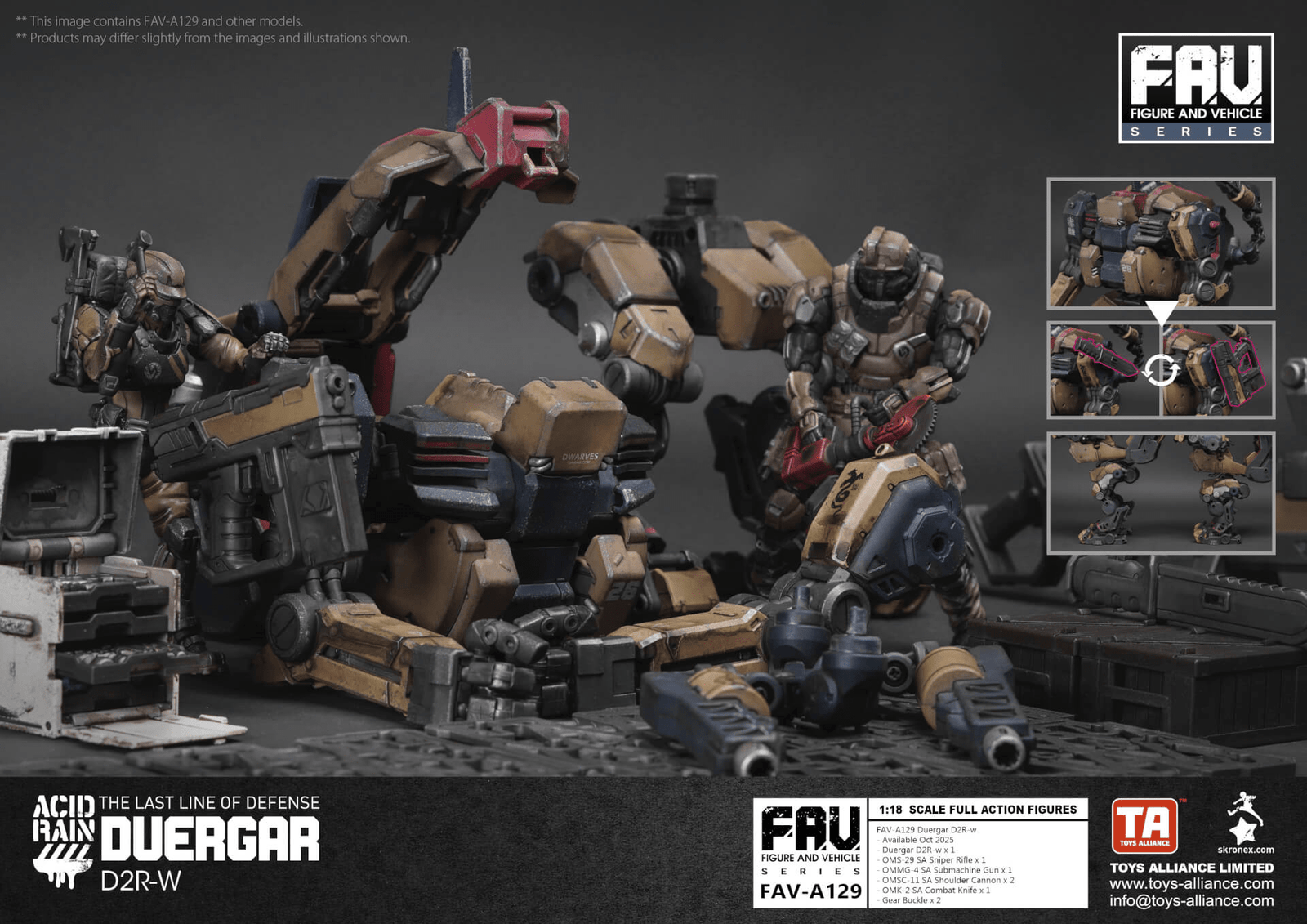 Acid Rain x Toy Alliance FAV-A129 Duergar D2R-w 1/18 Action Figure