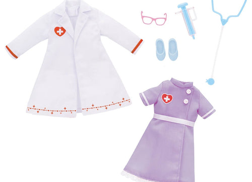 Load image into Gallery viewer, Takara Tomy Licca Chan Doll Dress Set - LW-14 Doctor &amp; Nurse Dress Set
