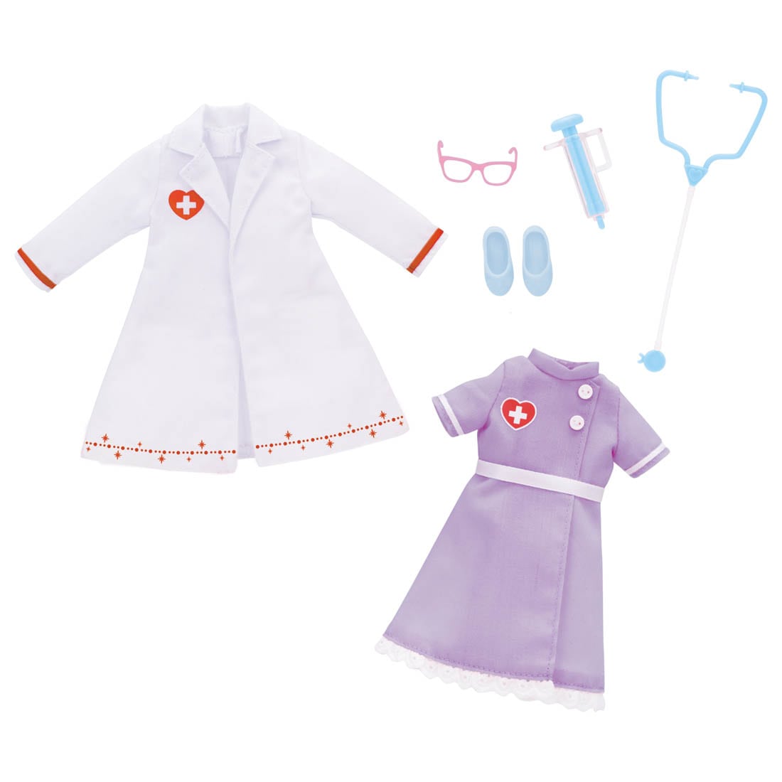 Takara Tomy Licca Chan Doll Dress Set - LW-14 Doctor & Nurse Dress Set