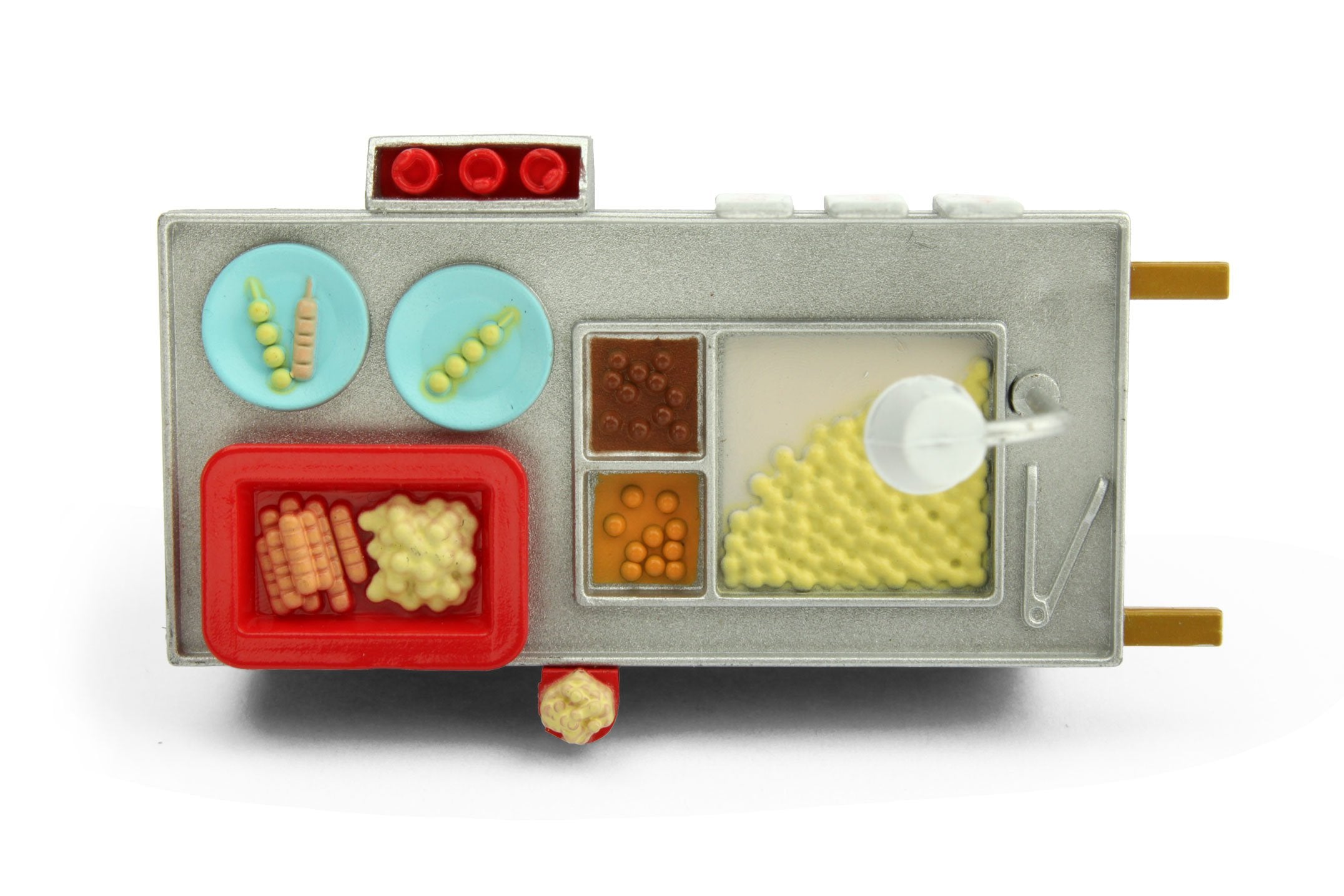 TINY Hong Kong City HK 1/35 Curry Fish Ball cartful Diecast Color painted Figure