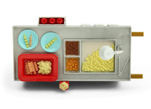 Load image into Gallery viewer, TINY Hong Kong City HK 1/35 Curry Fish Ball cartful Diecast Color painted Figure
