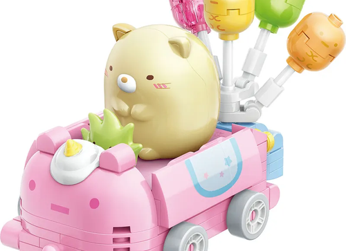 Load image into Gallery viewer, Qman Keeppley Building Blocks #30490 Sumikko Neko &amp; Zassous Balloon Car
