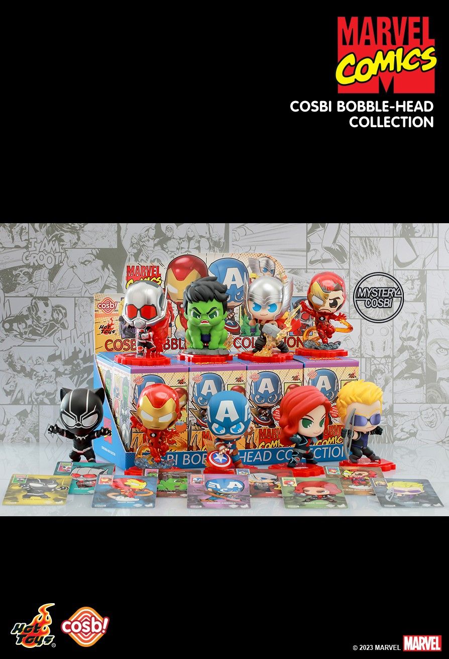 Hot Toys Cosbi Bobble-Head Collection Marvel Studios: Avengers  8 Figures Set