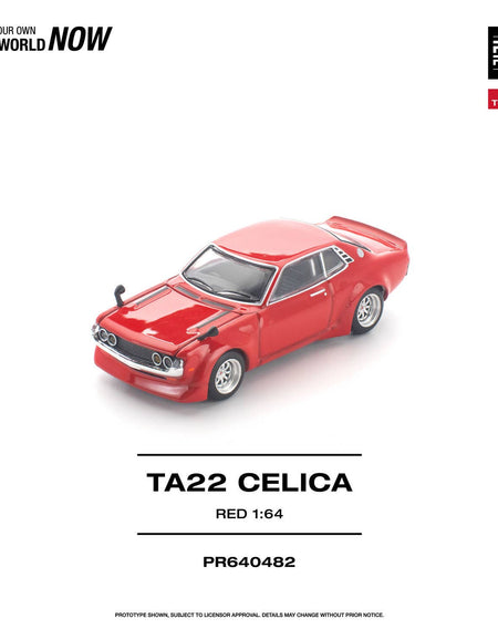 (Pre-order) POP RACE 1/64 TA22 CELICA RED Diecast Model Car #PR640482