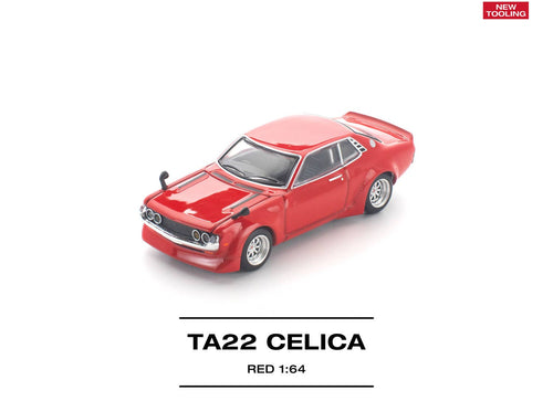 Load image into Gallery viewer, (Pre-order) POP RACE 1/64 TA22 CELICA RED Diecast Model Car #PR640482
