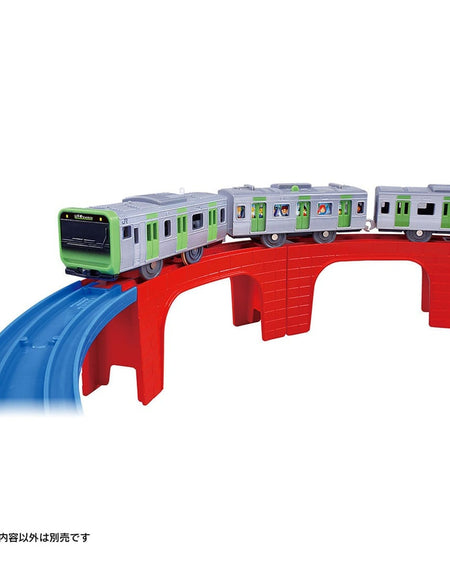 Takara Tomy Plarail R-28 Toy Train Bridge Curved Rail Set