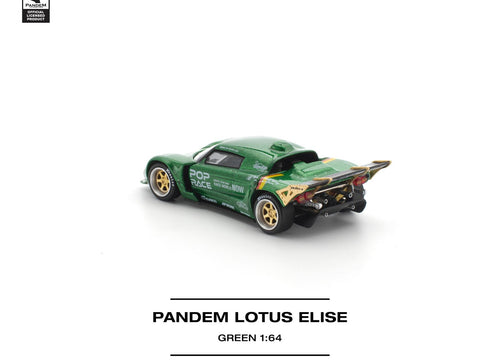 Load image into Gallery viewer, (Pre-order) POPRACE 1/64 - PANDEM LOTUS ELISE GREEN Removeable Front and Rear
