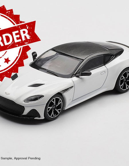 (Pre-order) MINI GT #1225 Aston Martin DBS Stratus White RHD Diecast Model Car