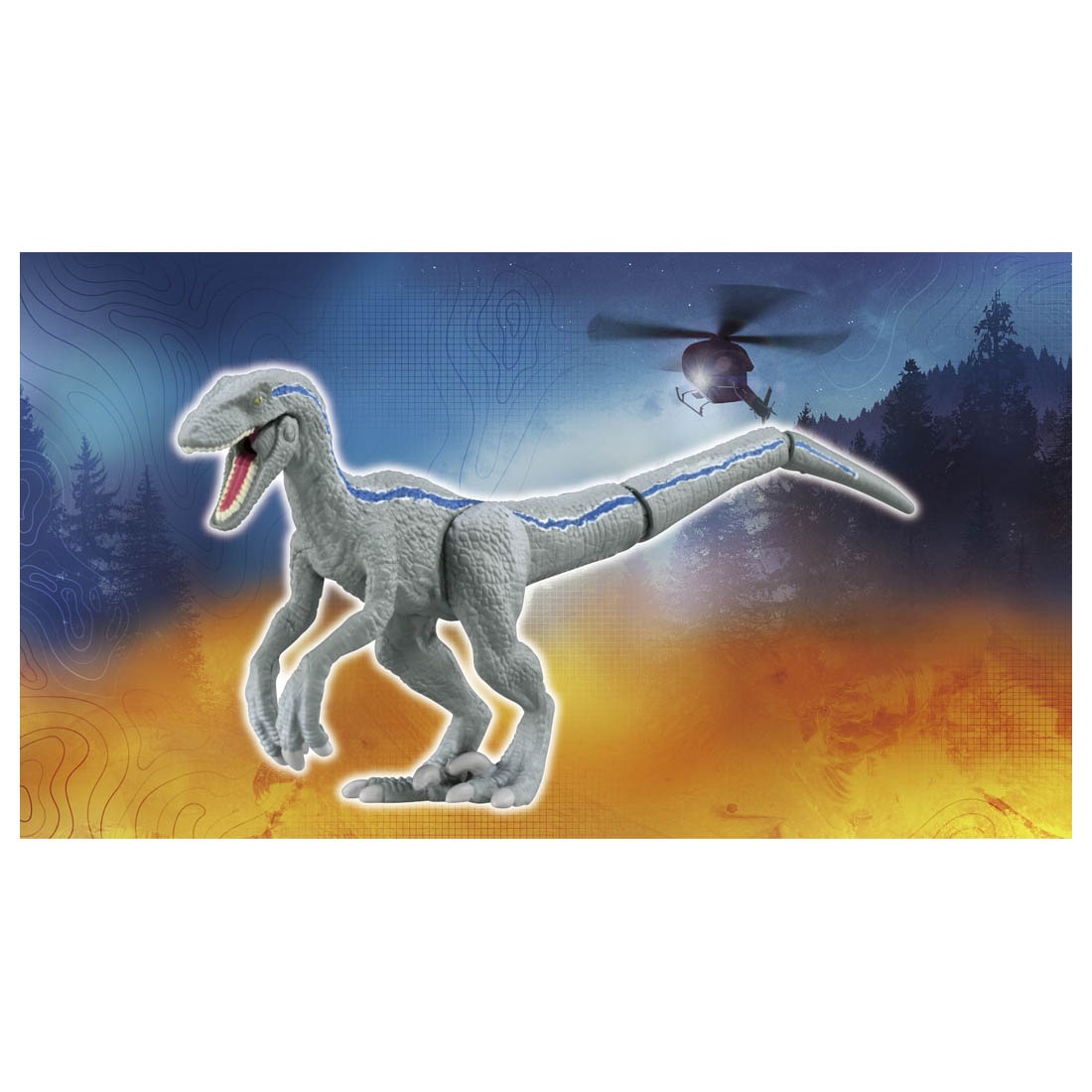 Takara Tomy ANIA animal Action Figure - Jurassic World 3 Blue (Snow)