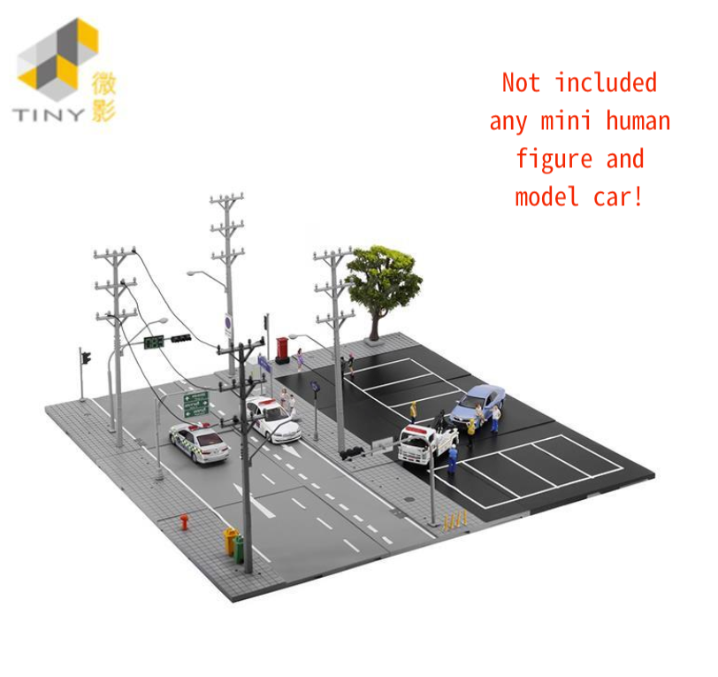 TINY City scale 1:64 Street Diorama Painted Model - S1 Thailand Road Set