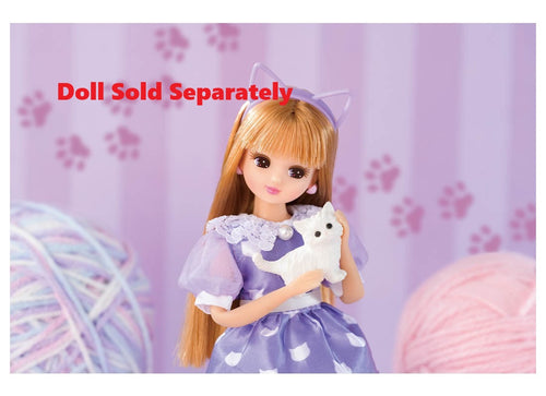 Load image into Gallery viewer, Takara Tomy Licca Chan Dress - LW-16 Clothes Licca LW-16 I Love Cats!
