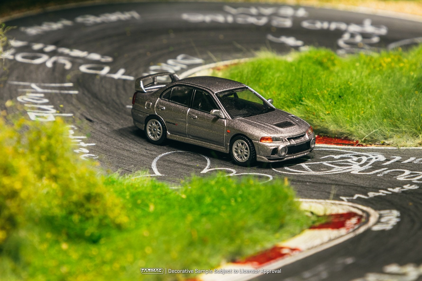 Tarmac Works Mitsubishi Lancer GSR Evolution IV Silver Diecast Model