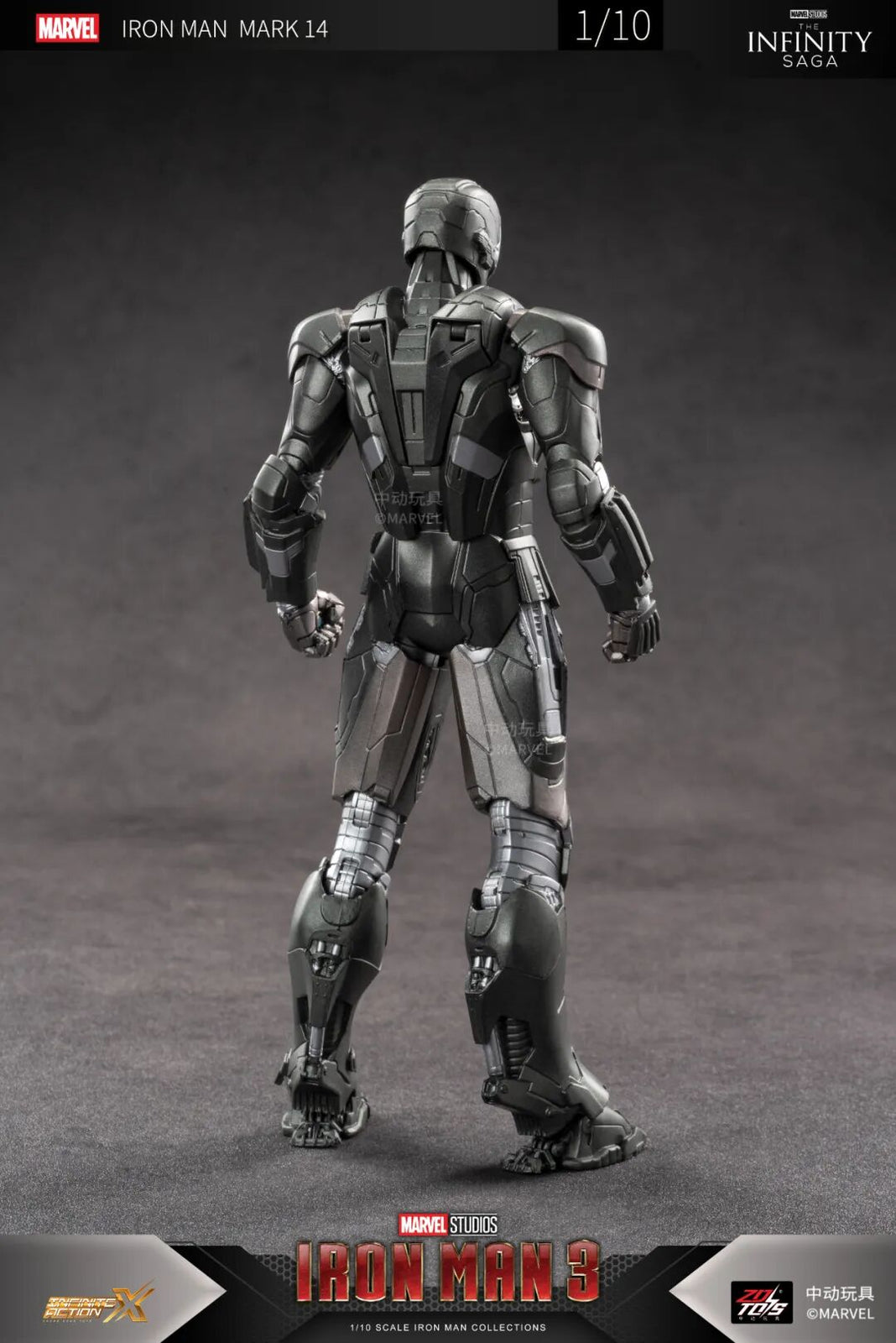 ZD Toys Marvel Avengers 1/10 Iron Man MK14 Action Figure Set