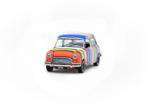 Load image into Gallery viewer, Tiny City Hong Kong 1:50 Diecast Model Car Art Car - Coloured Stripes
