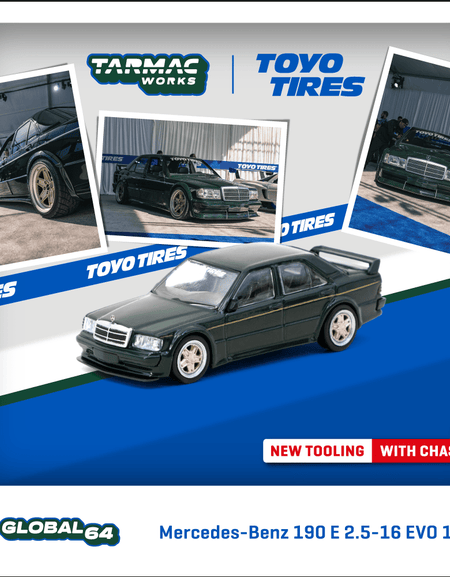 Tarmac Works 1/64 Mercedes-Benz 190 E 2.5-16 EVO 1 TOYO TIRES Model