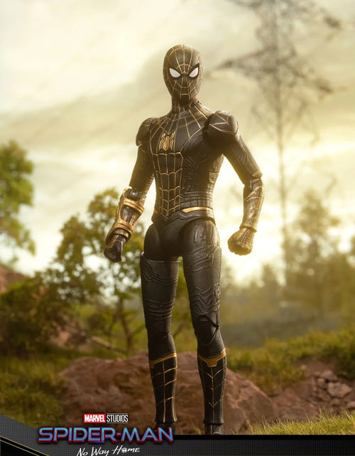 Load image into Gallery viewer, ZD Toys Marvel Avengers 1/10 Spiderman Black Gold Suit No Way Home Action Figure
