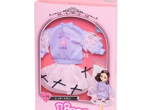 Load image into Gallery viewer, Takara Tomy Licca Chan Doll Dress LW-19 Sugar Ribbon (NO DOLL)
