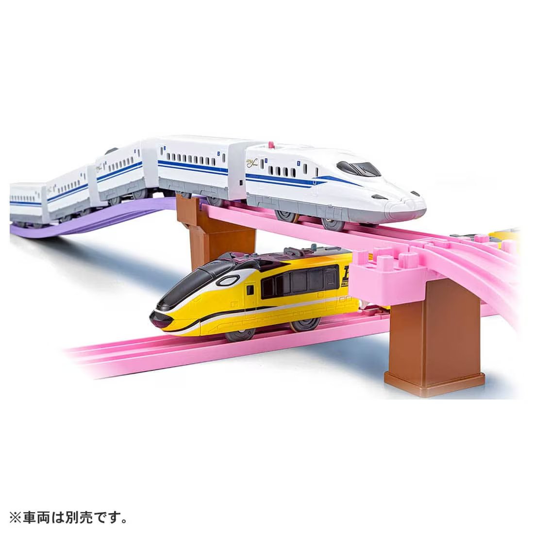 Takara Tomy Tomica Plarail Scenery Color Rail Kit -Flower & Railroads (NO TRAIN)