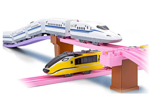Load image into Gallery viewer, Takara Tomy Tomica Plarail Scenery Color Rail Kit -Flower &amp; Railroads (NO TRAIN)

