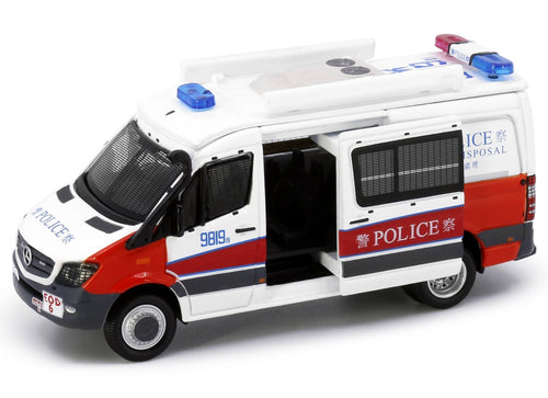 Load image into Gallery viewer, Tiny City 132 Die-cast Model Car - MERCEDES-BENZ Sprinter FL EOD (Red White)
