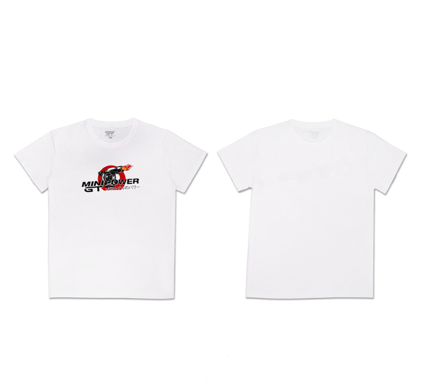 MINI GT Official T-shirt - Turbo Power White M Size