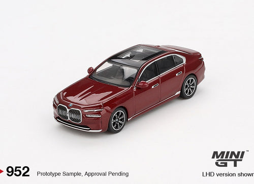 Load image into Gallery viewer, Mini GT #952 1/64 BMW i7 xDrive60 Aventurin RHD Diecast Model Car

