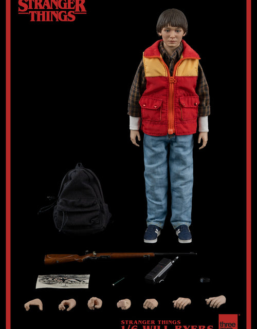 Load image into Gallery viewer, Threezero Stranger Things 1/6 Will Byers Action Figure Set with accessories
