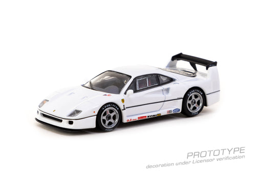 Load image into Gallery viewer, Tarmac Works 1/64 Ferrari F40 Lightweight White Diecast Model Car
